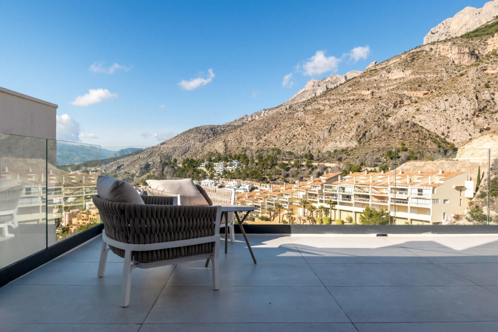 Contemporary luxury villas under construction in Sierra de Altea, Costa Blanca