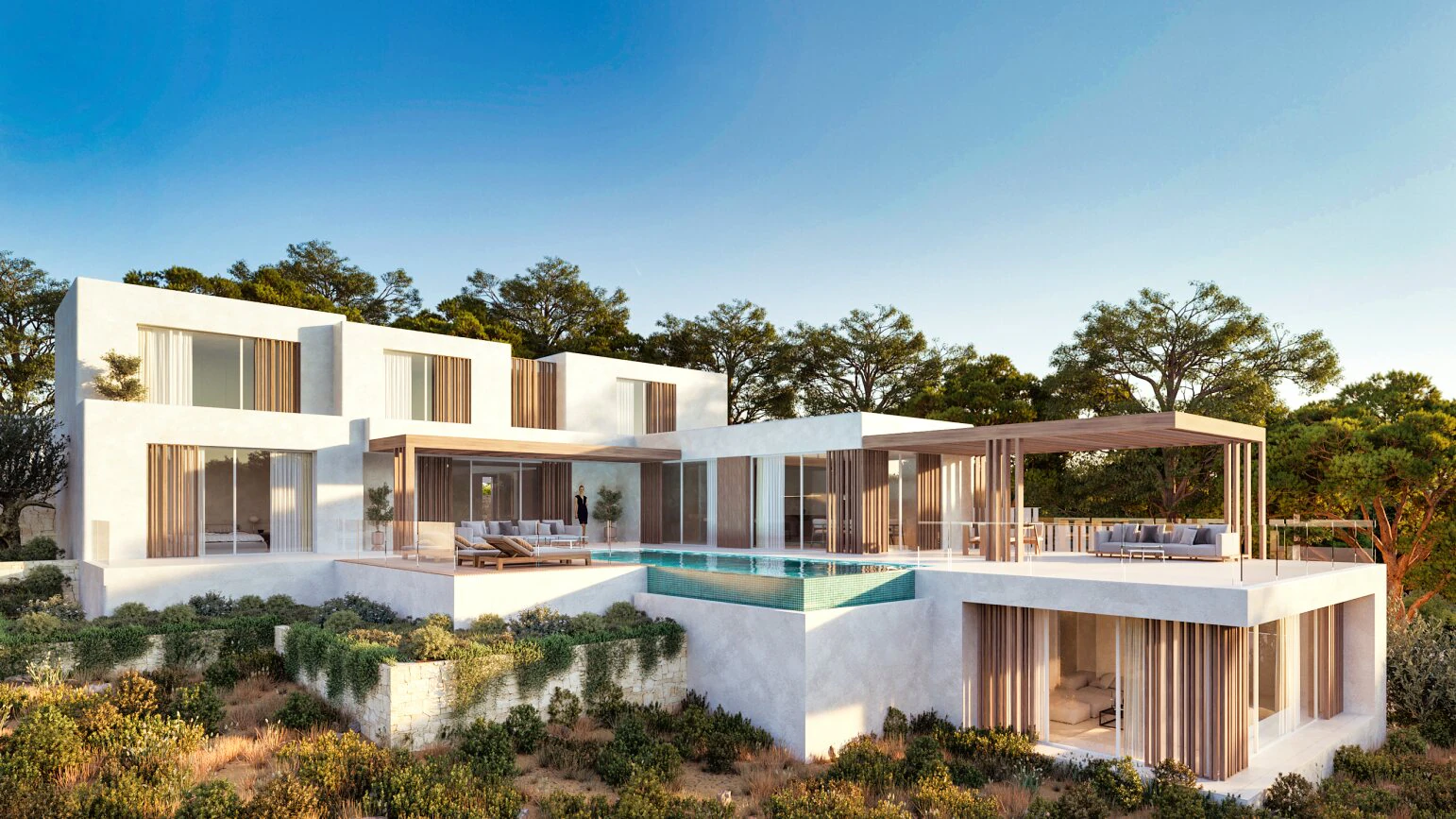 Modern villa with sea views in Moraira