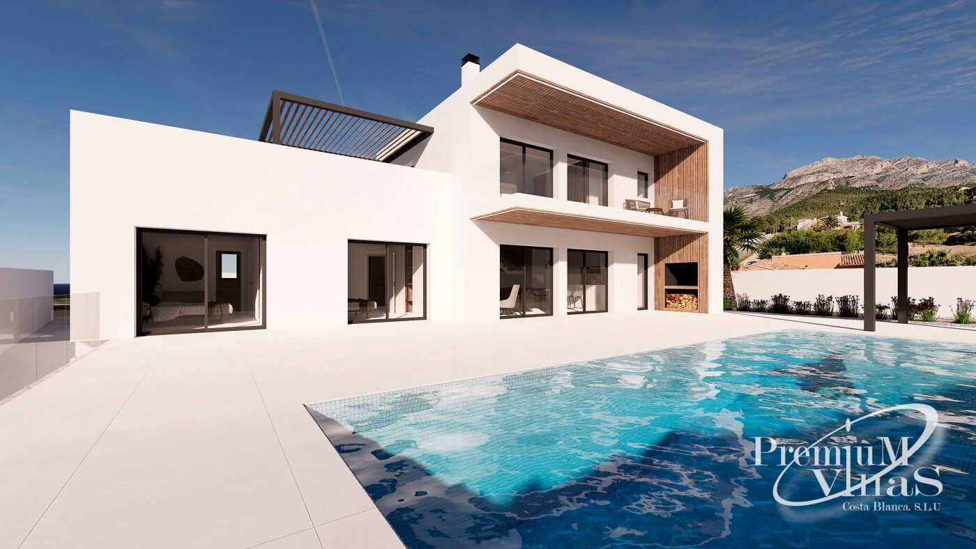 Moderne villa met zeezicht te koop in Altea la Vella
