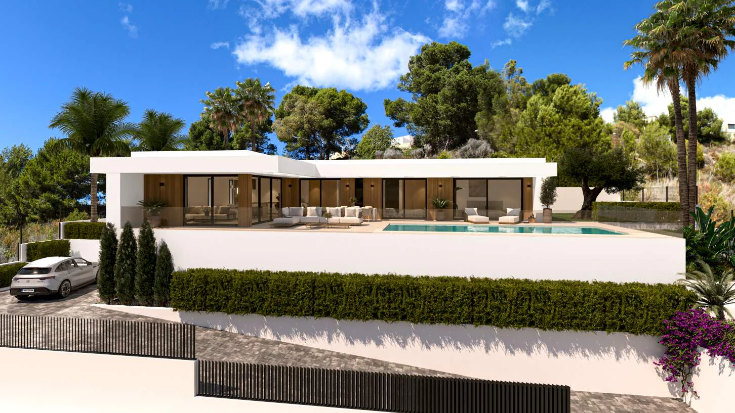 Modern South-Facing Villa with Sea Views in Calpe