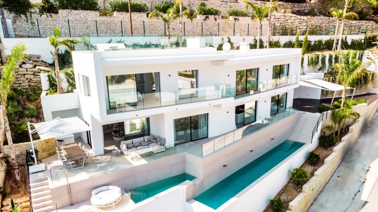 Moderne villa met uitzicht op zee in Portichol, Javea
