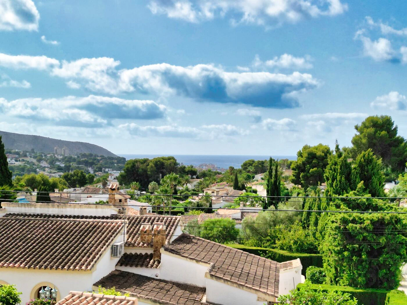 Ibiza style villa with sea views in Moraira