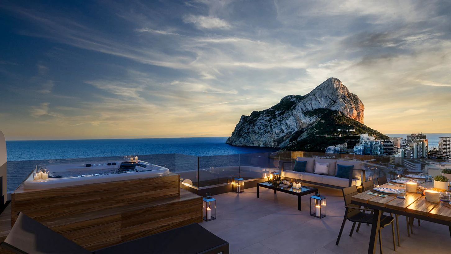 Zachwycający duplex przy plaży w Azure Icons w Calpe, Costa Blanca