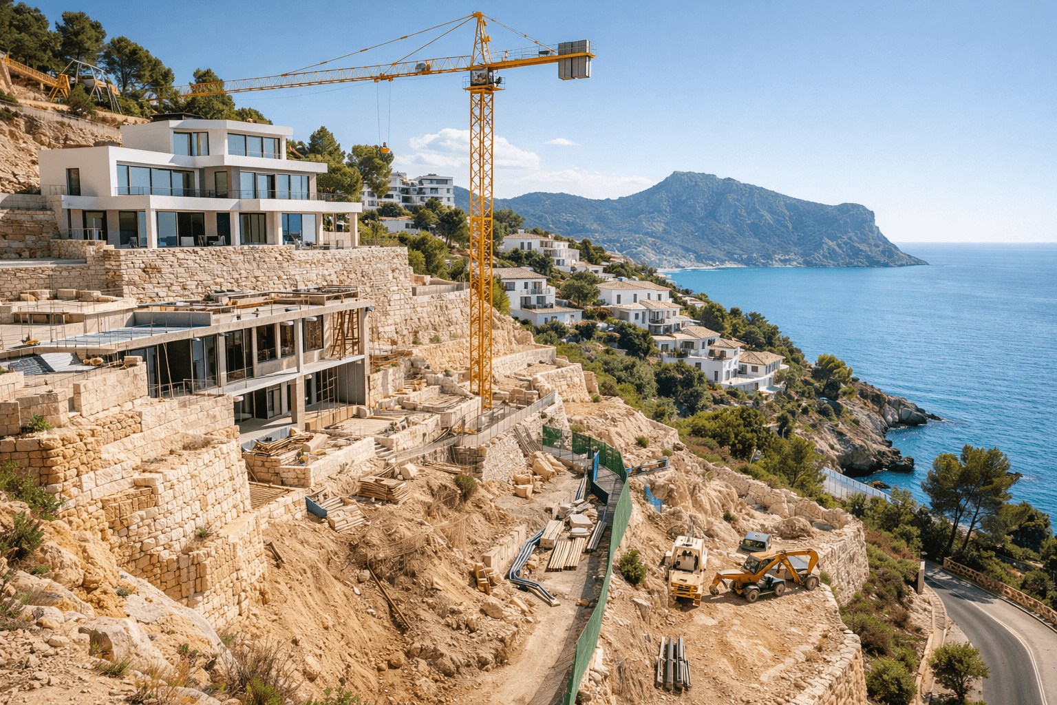 Normativas urbanísticas en Altea: Construir en terrenos con pendiente