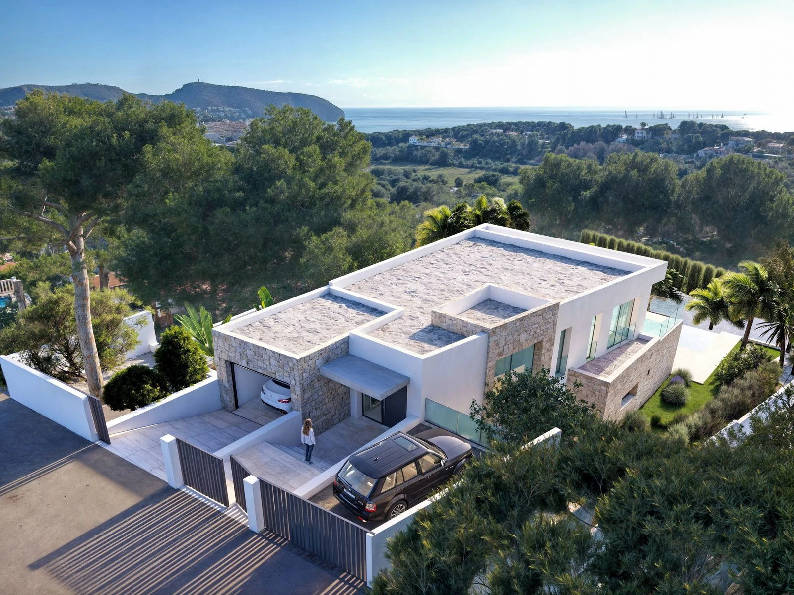 Villa moderna exclusiva a solo unos pasos del mar y del centro en Moraira