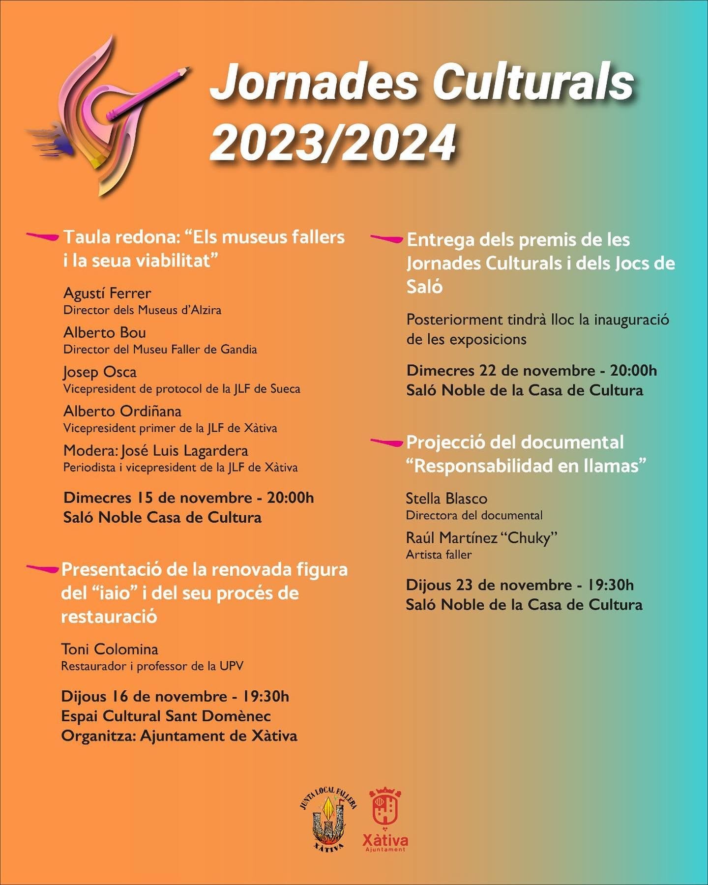 Xàtiva se Viste de Cultura: Jornadas Culturales Falleras