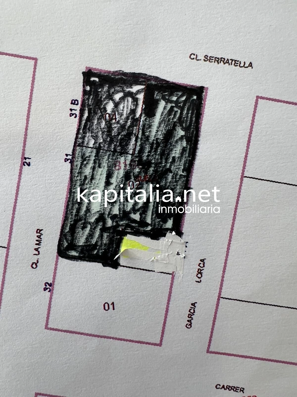 09697 - URBAN RESIDENTIAL PLOT FOR SALE IN LA POBLA LLARGA