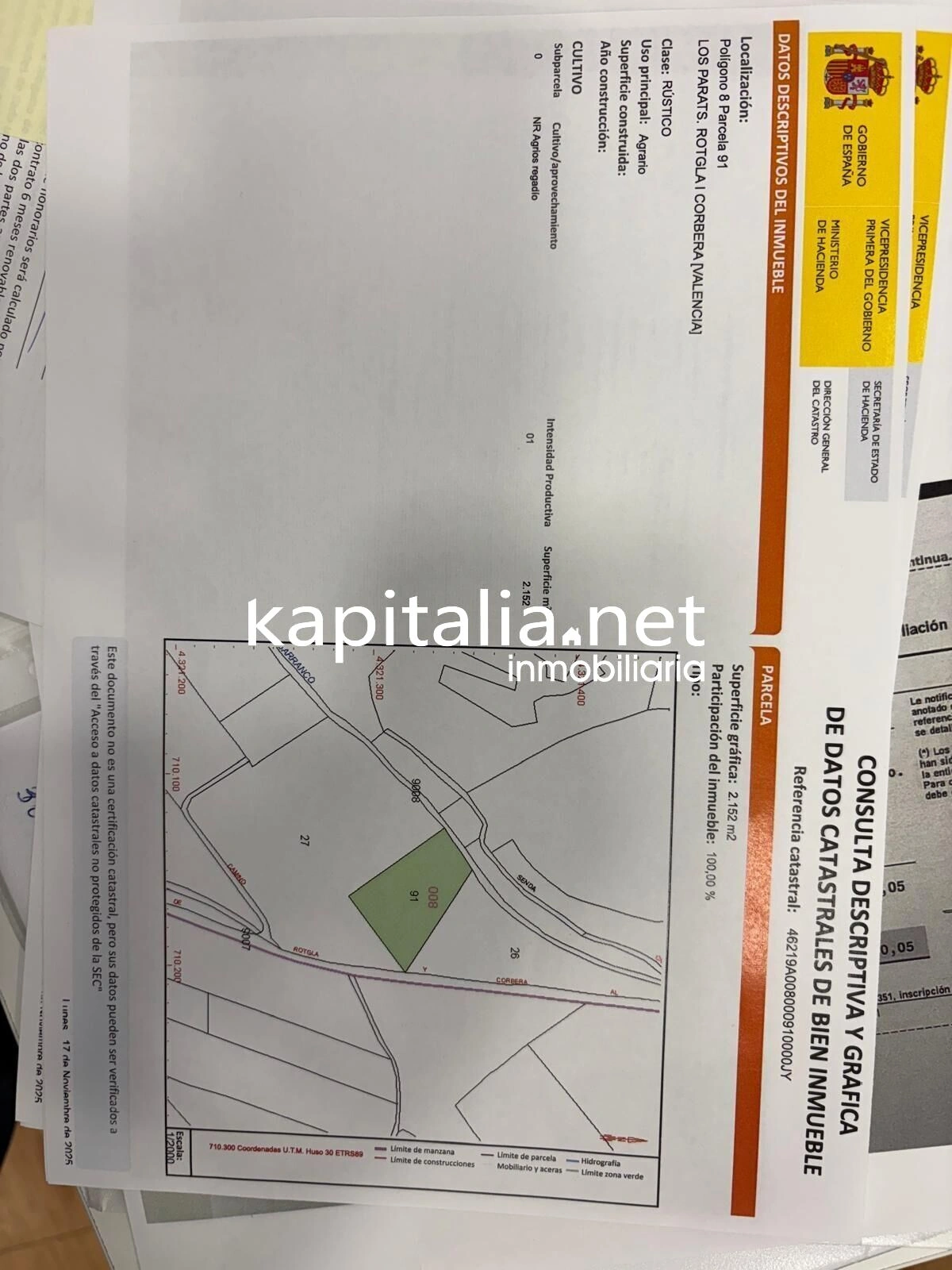 10221 - CAMPO DE NARANJOS A LA VENTA EN ROTGLA-CORBERA