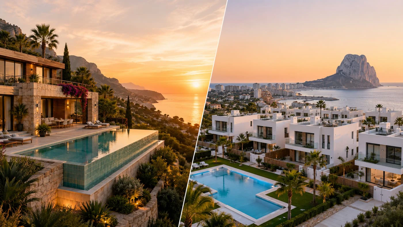 Luxusvillen oder Neubau-Chalets an der Costa Blanca? Leitfaden mit Überlegungen für Investoren und Käufer