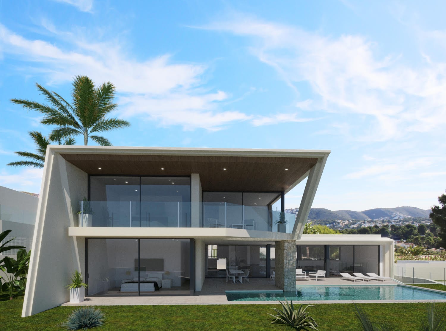 Projet de villa à vendre à Moraira avec des vues spectaculaires sur la mer
