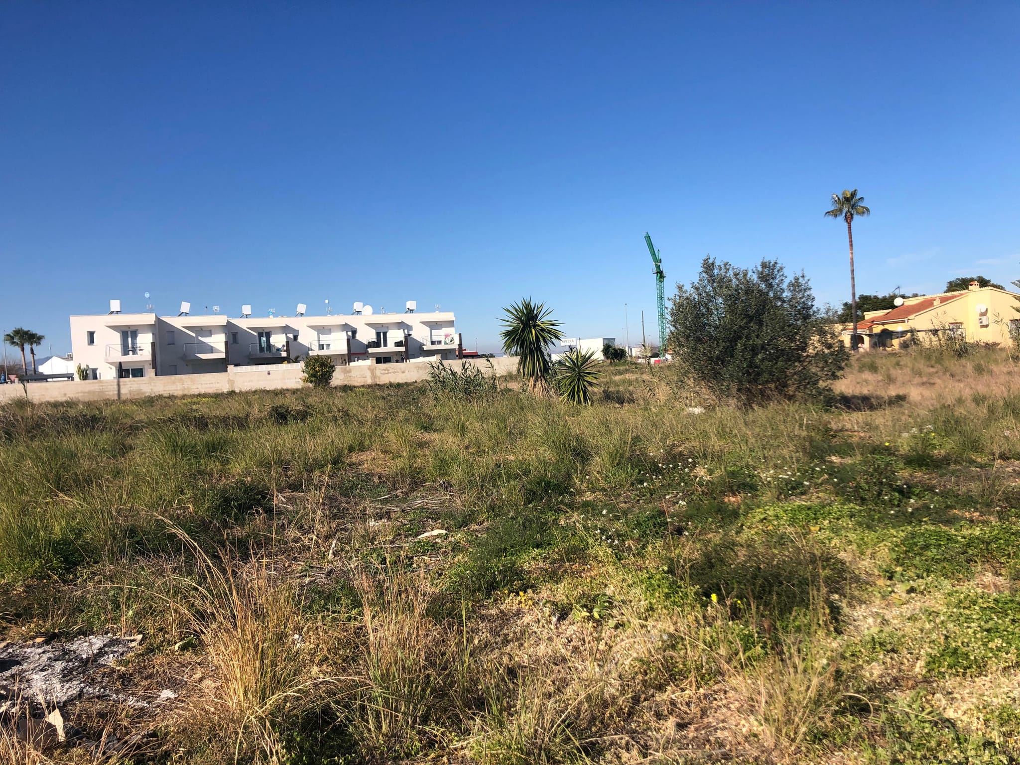 Solar de 6300 m2 listo para la construcción de viviendas unifamiliares u adosados.