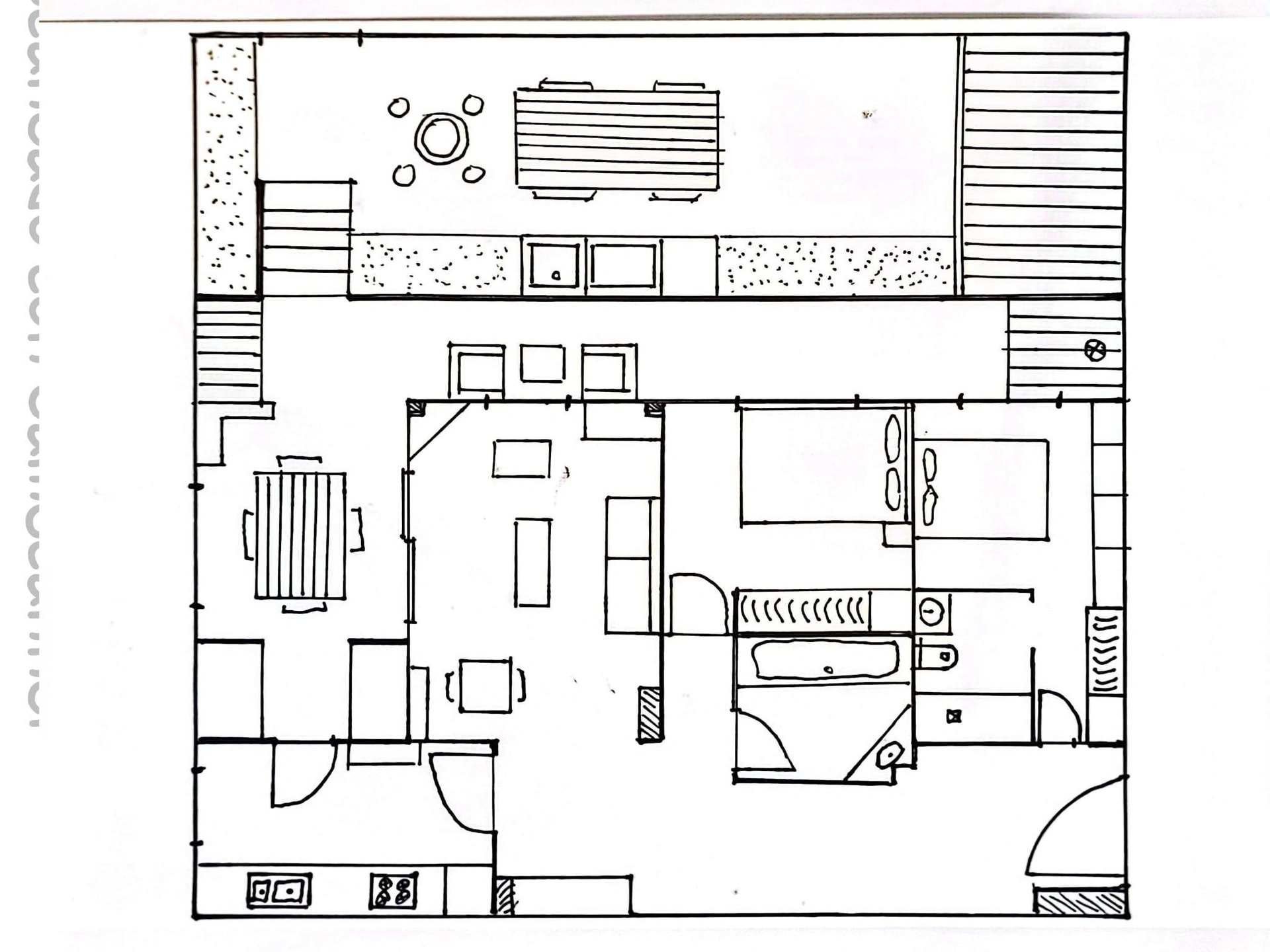 Apartamento reformado con 2 dormitorios en Denia, Alicante.