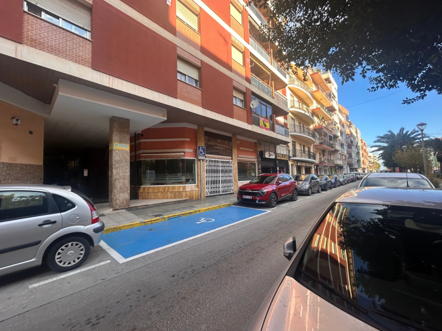 Commercial premises with a large storage area and shop at street level.