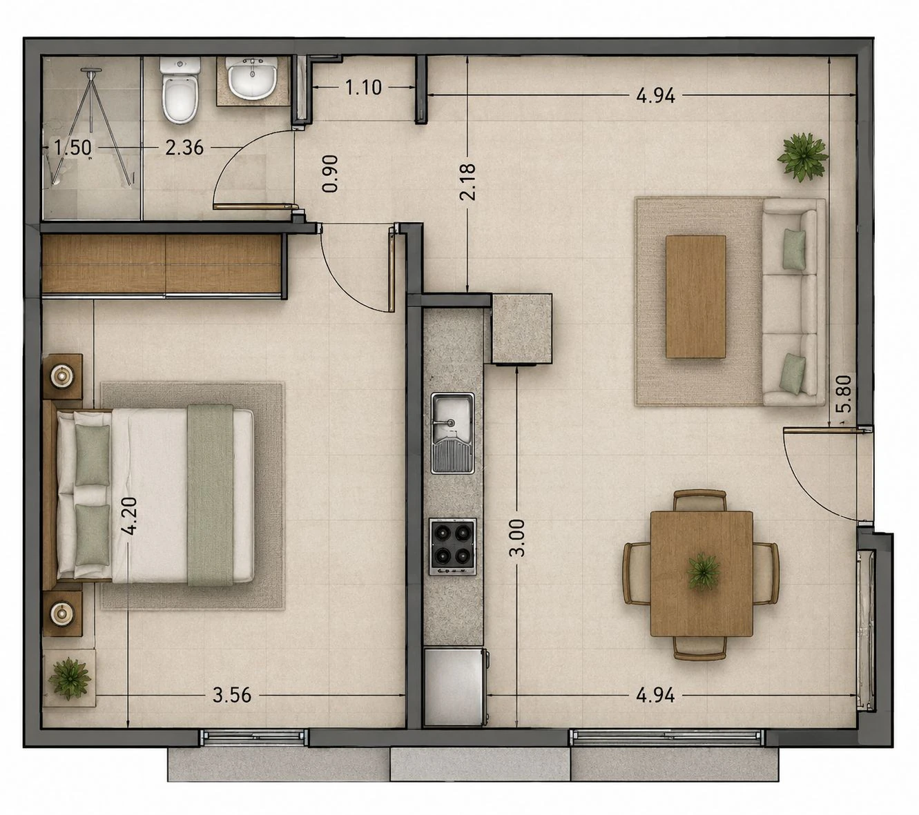 APARTAMENTO PLANTA BAJA REFORMADO
