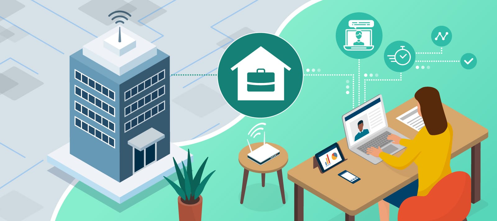 How to create a space for teleworking from a cottage