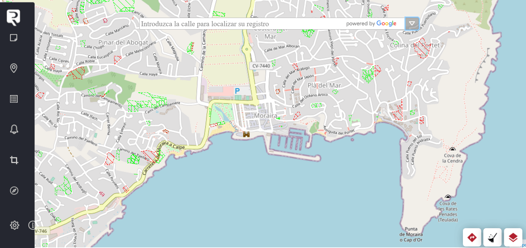 Public Geoportal of the Land Registry in Spain