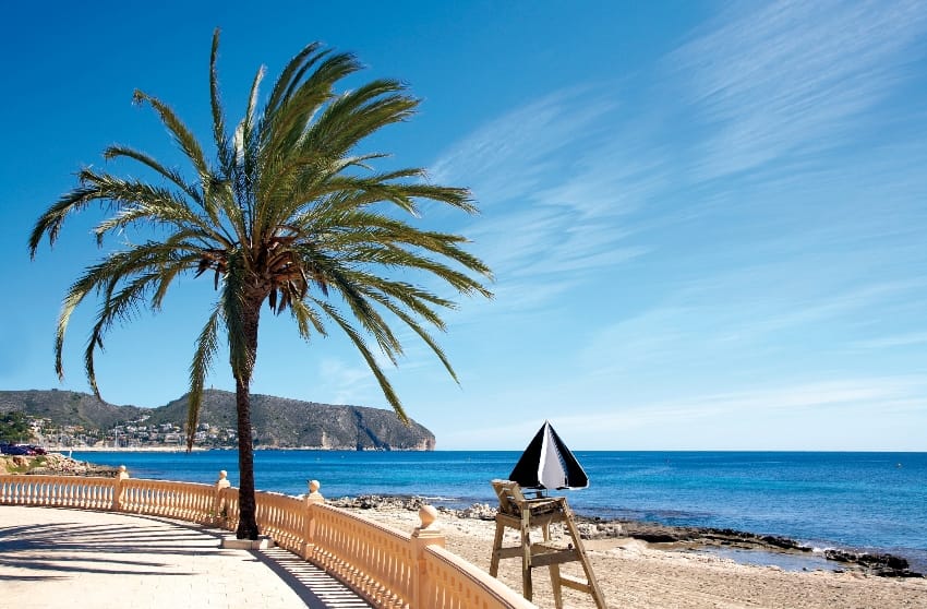 Plage de Platjetes à Moraira