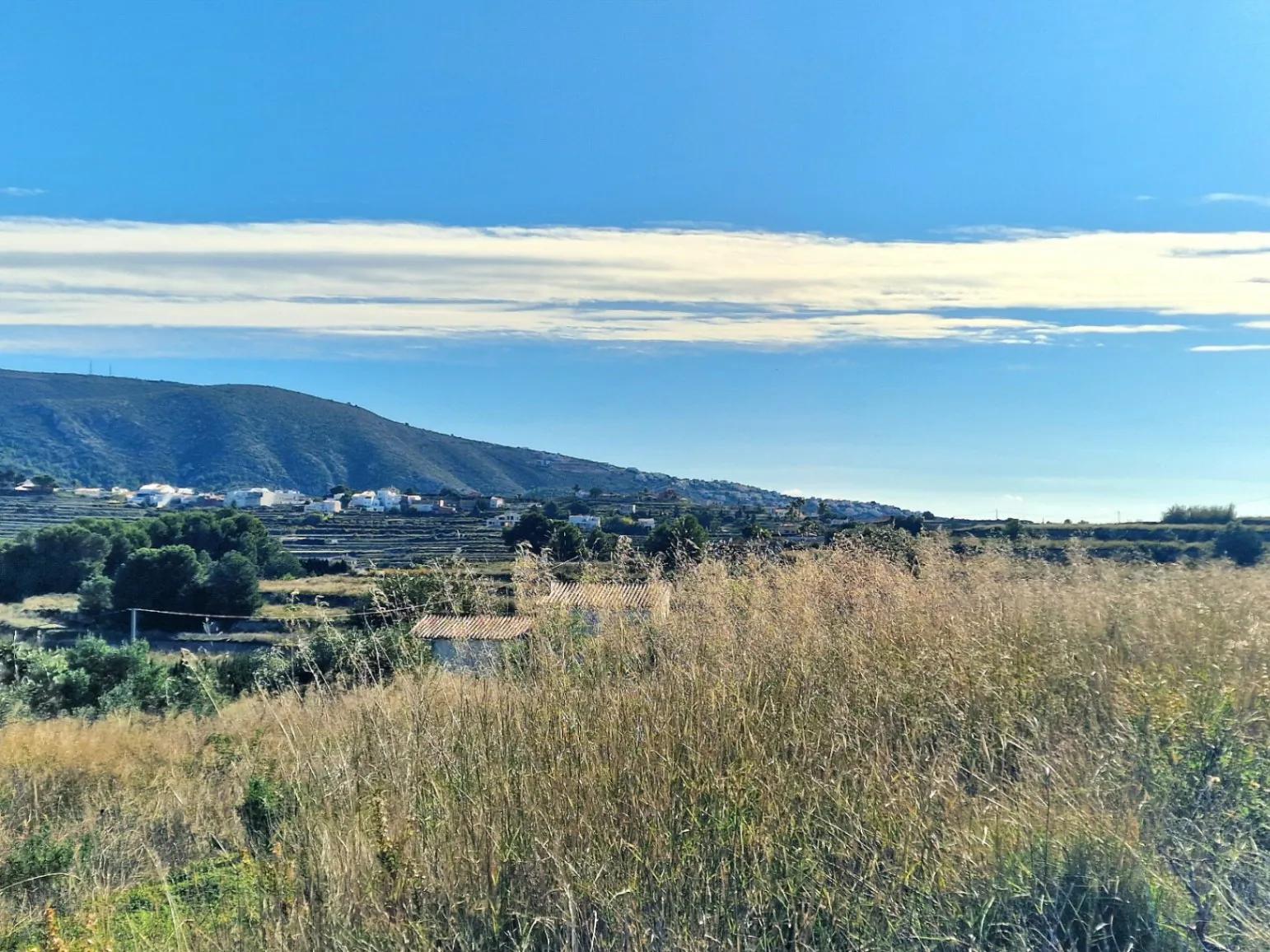 Rustic plot with panoramic sea views near Moraira, Javea and Lady Elisabeth School