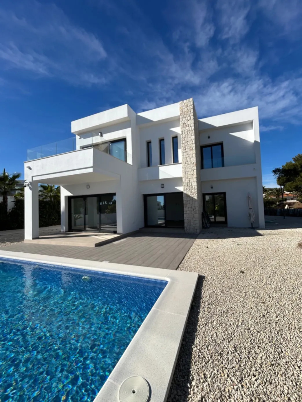 Move-in ready new build villa with sea views for sale in La Fustera, Benissa