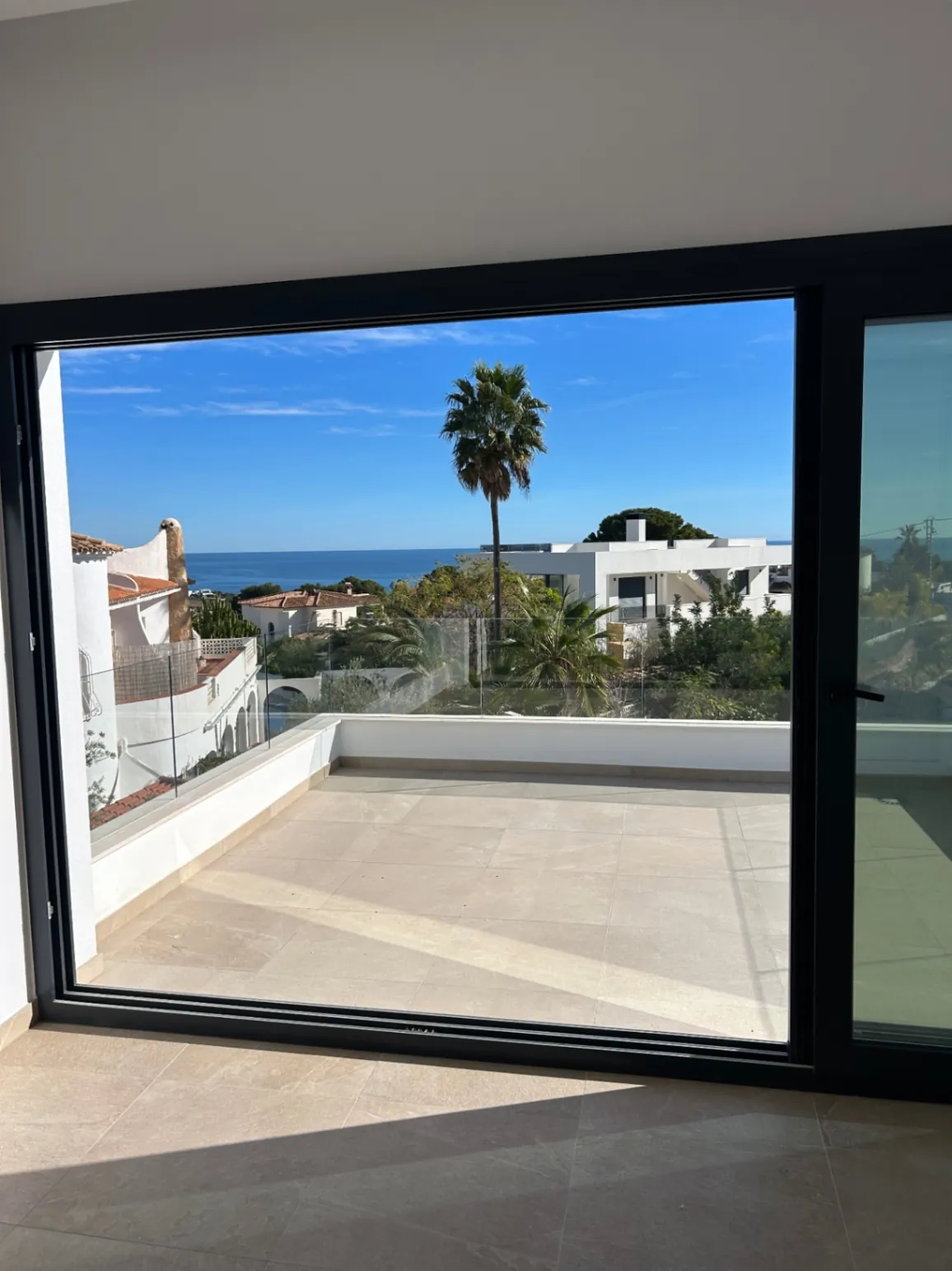 Move-in ready new build villa with sea views for sale in La Fustera, Benissa