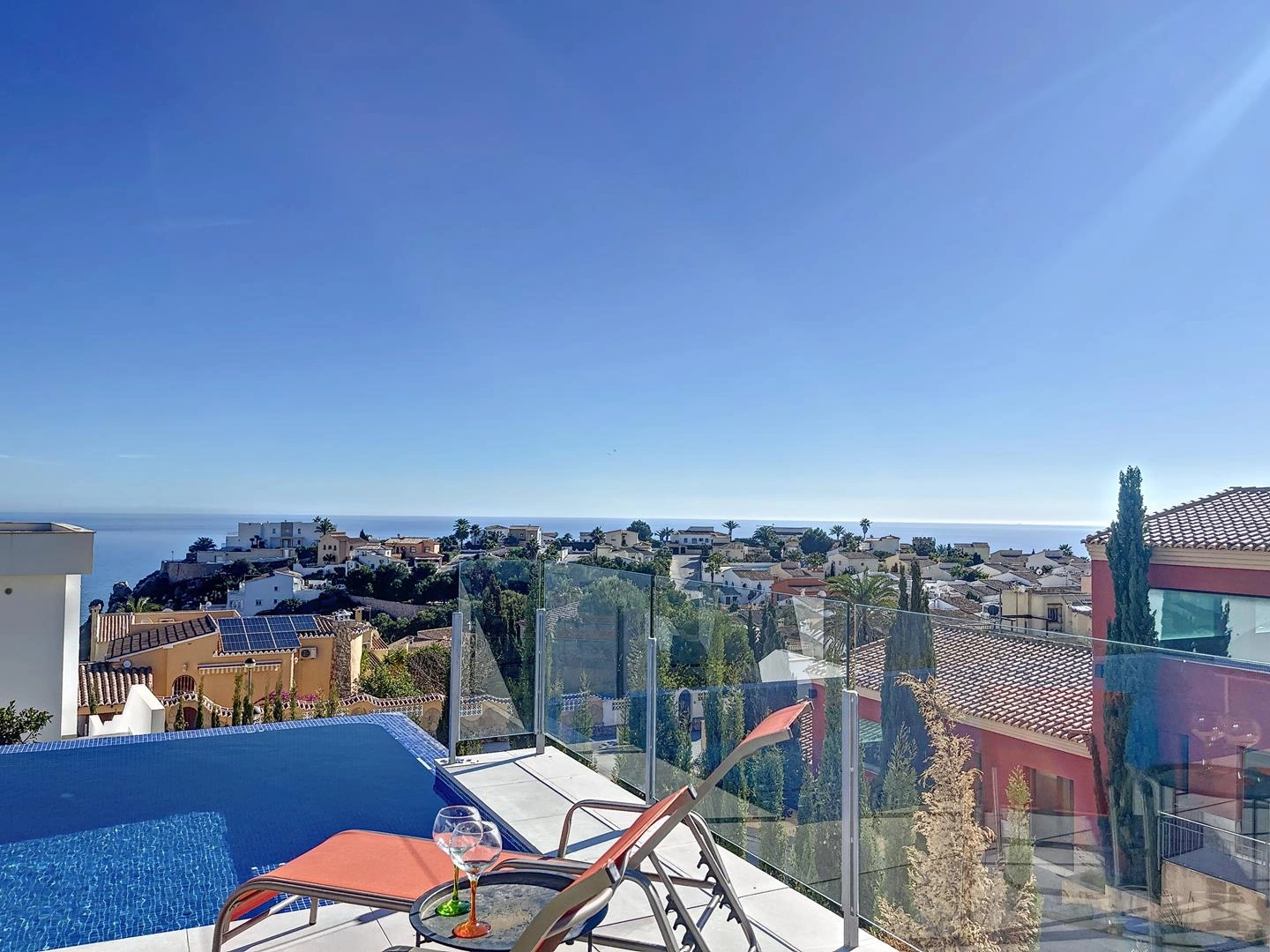 Modern villa with sea views and private pool