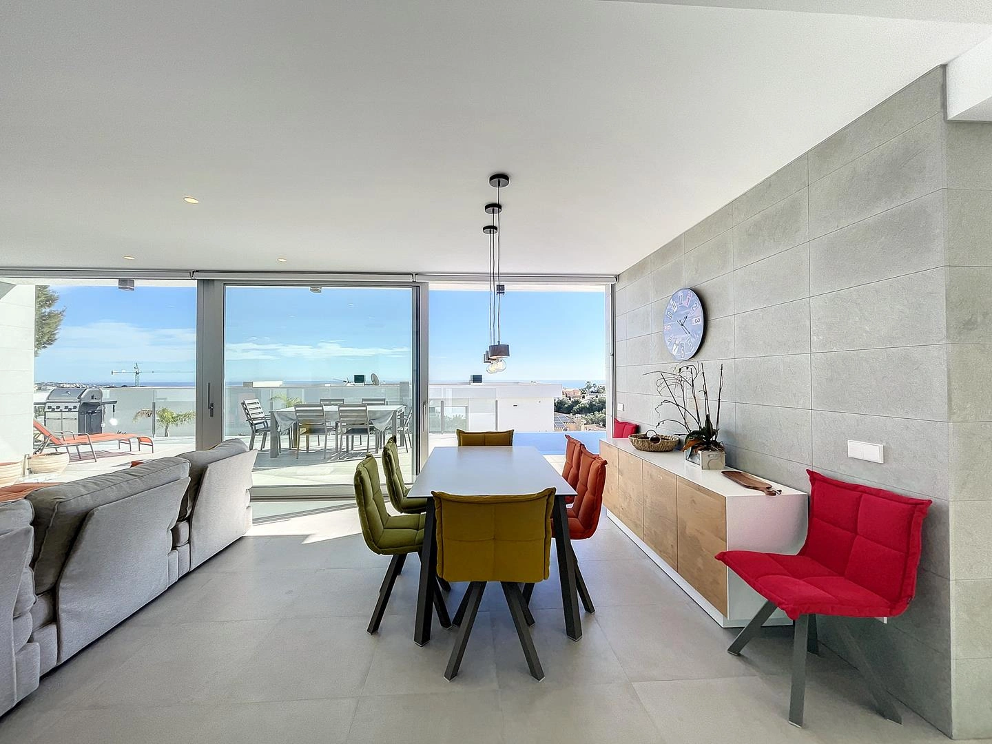 Modern villa with sea views and private pool