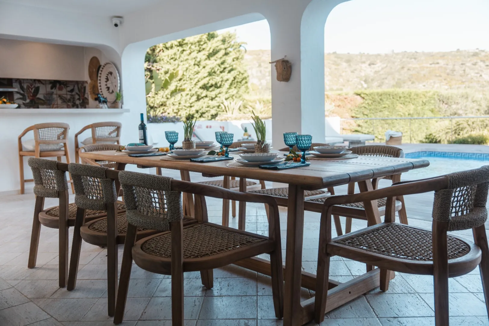 Beautiful Ibicenco Style Villa with Sea Views for Sale in Moraira