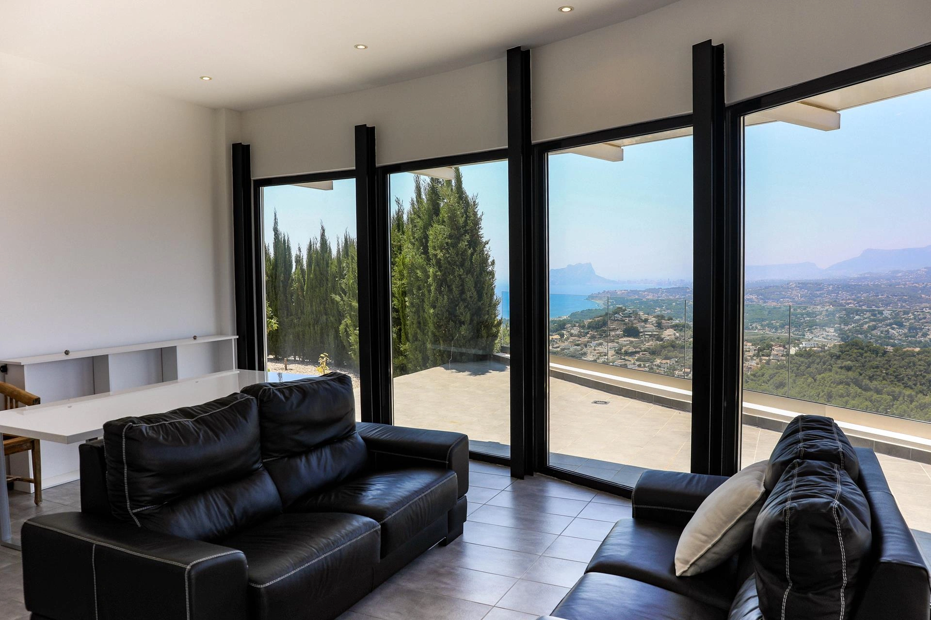 Modern villa with panoramic views