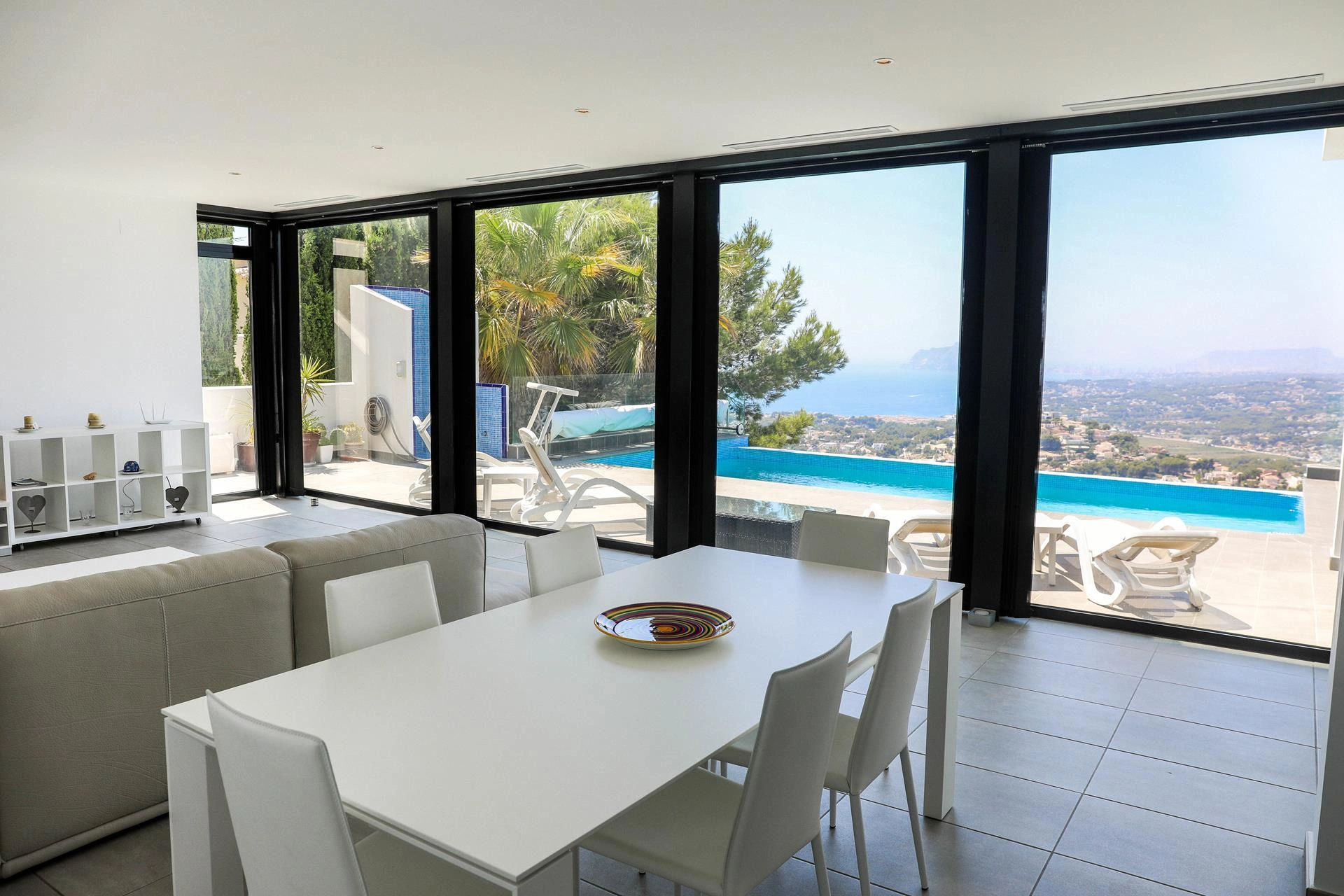 Modern villa with panoramic views