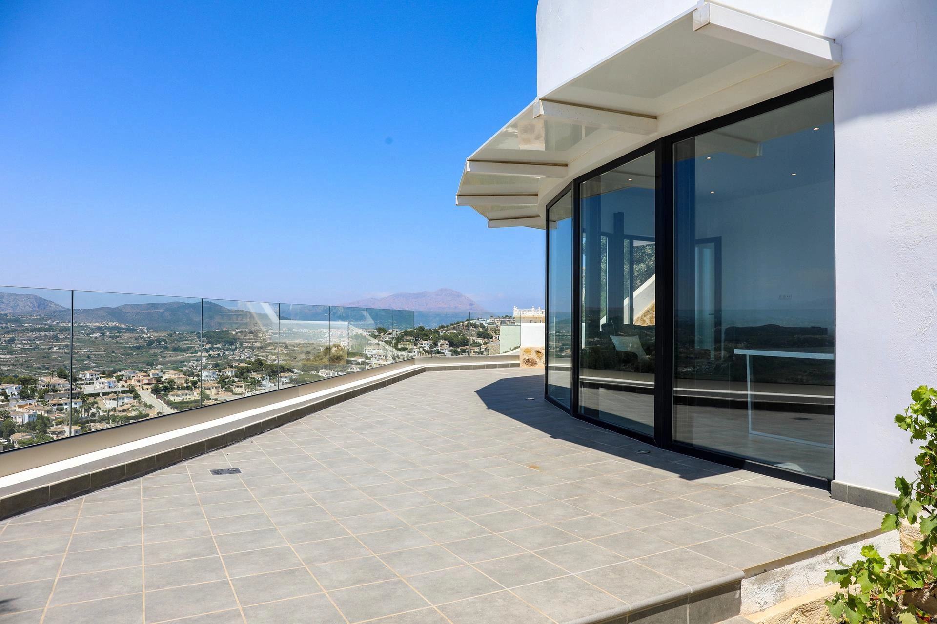Modern villa with panoramic views
