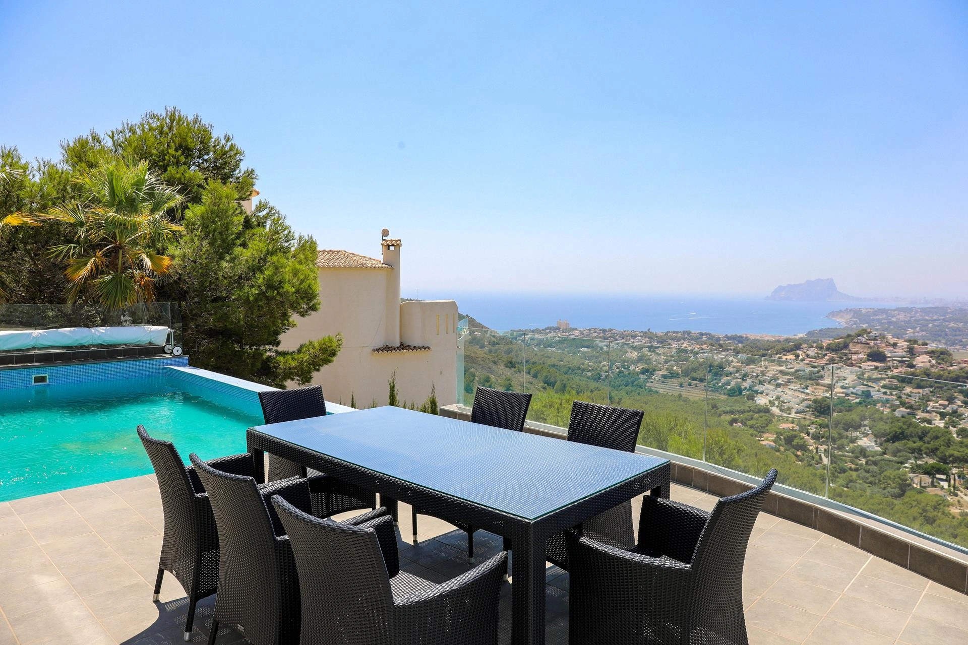Modern villa with panoramic views