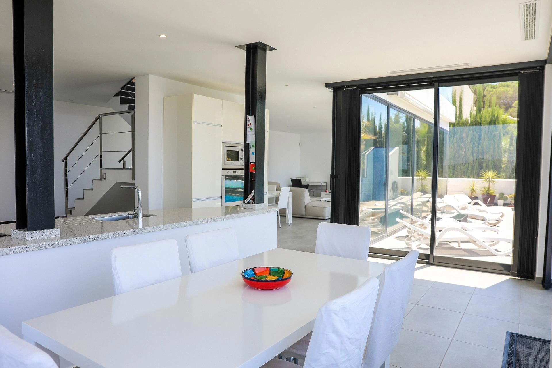 Modern villa with panoramic views