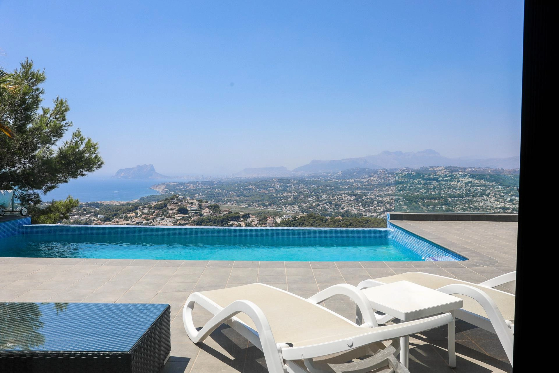 Modern villa with panoramic views