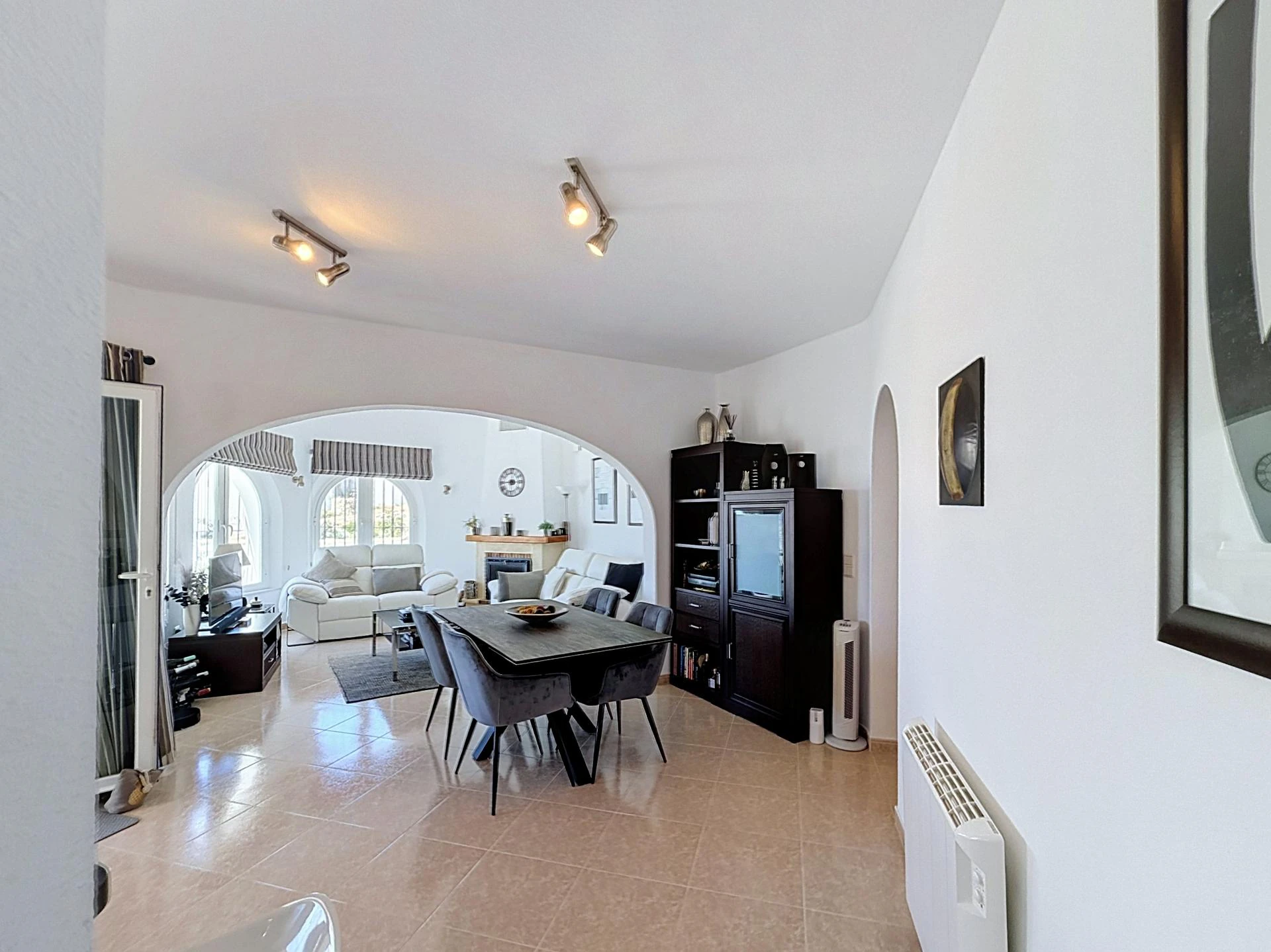 Independent villa with sea views and heated pool Kalmias Cumbre del Sol Costa Blanca North