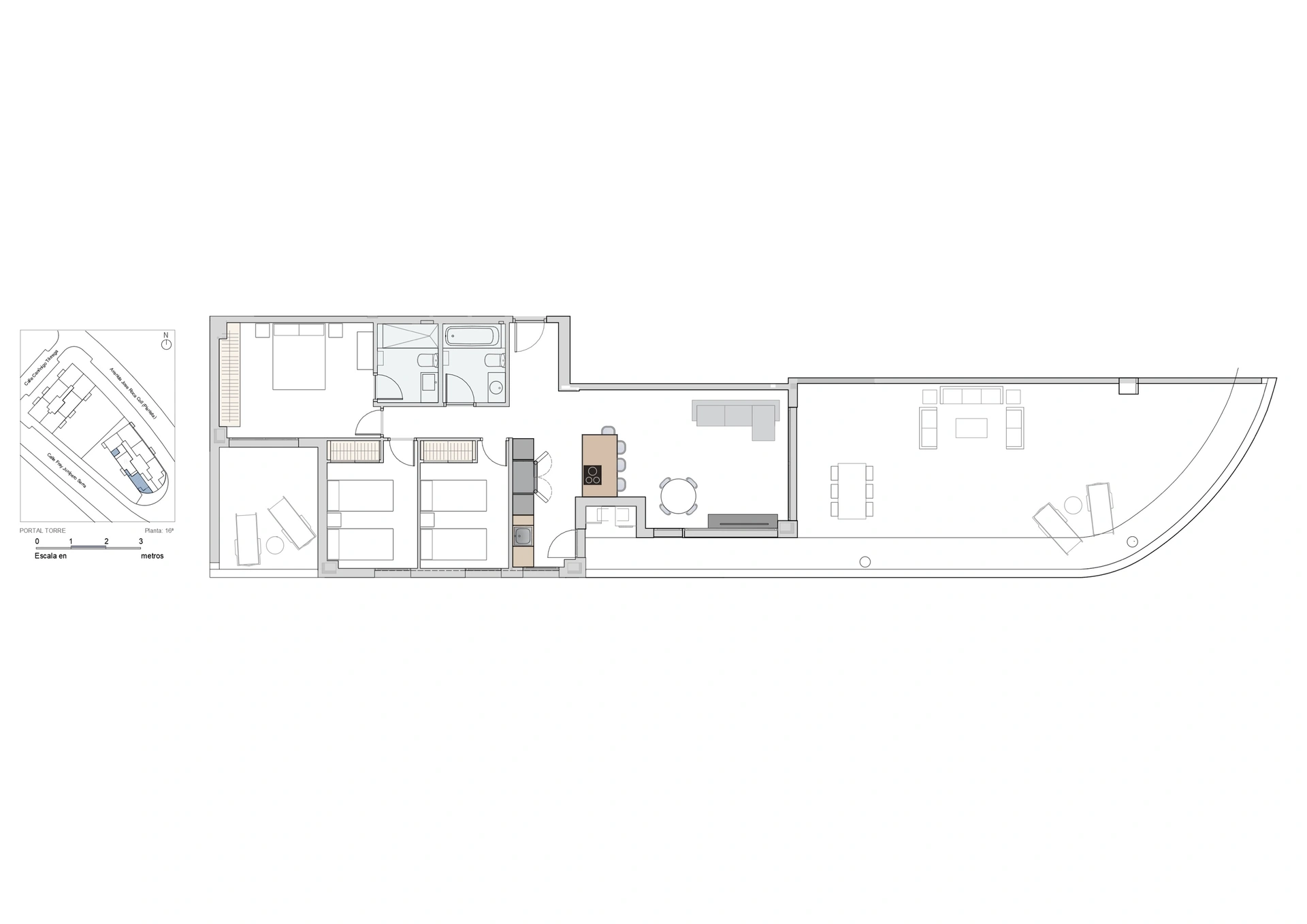 Ático moderno en Safranar con piscina y amplia terraza