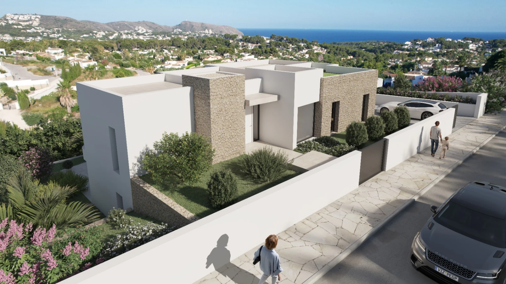 Preciosa Villa Contemporánea con vistas al mar en Moraira