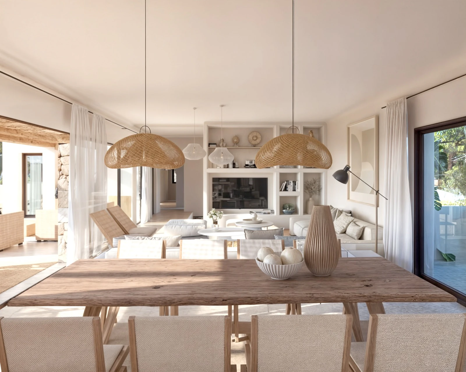 Villa Estilo Ibicenco de lujo en Moraira con vistas al mar Costa Blanca - Imagen 11