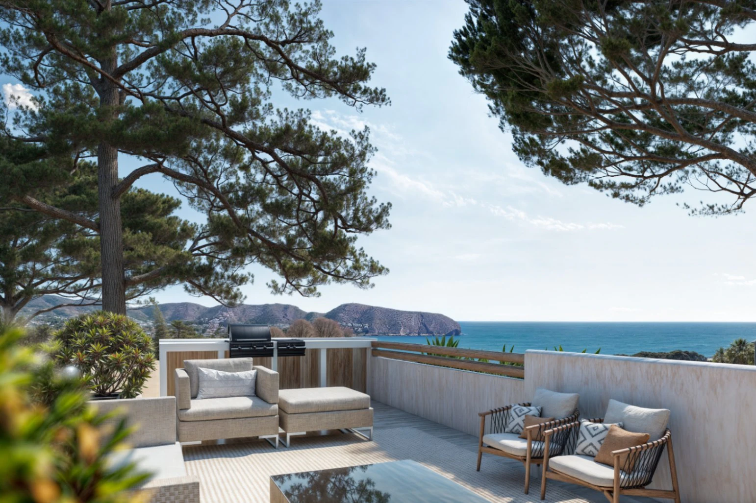 Villa Estilo Ibicenco de lujo en Moraira con vistas al mar Costa Blanca - Imagen 4