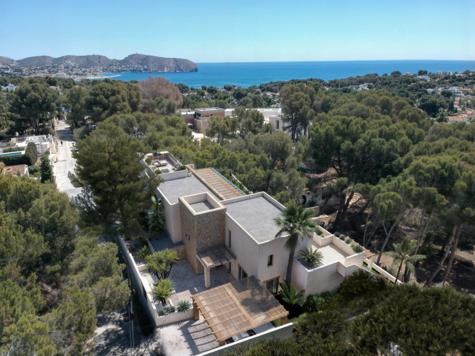 Villa Estilo Ibicenco de lujo en Moraira con vistas al mar Costa Blanca - Imagen 5