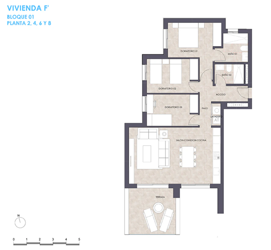 Apartamento Moderno en la Sexta Planta – Obra Nueva en Calpe