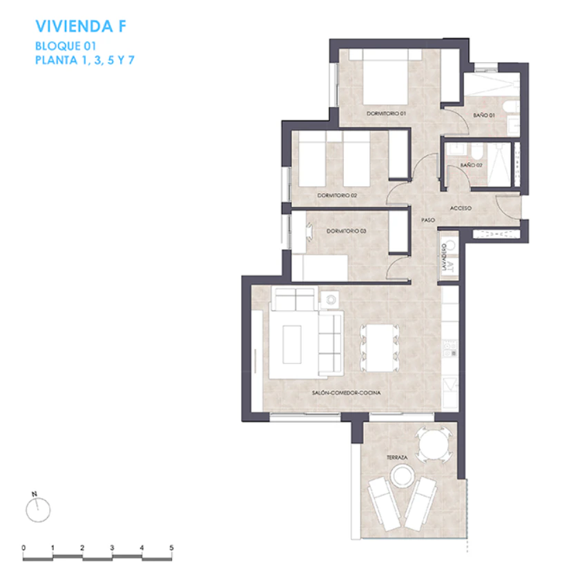 Apartamento Moderno en la Séptima Planta – Obra Nueva en Calpe