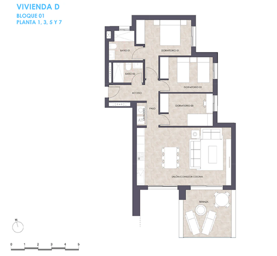 Apartamento Moderno en Tercera Planta – Obra Nueva en Calpe