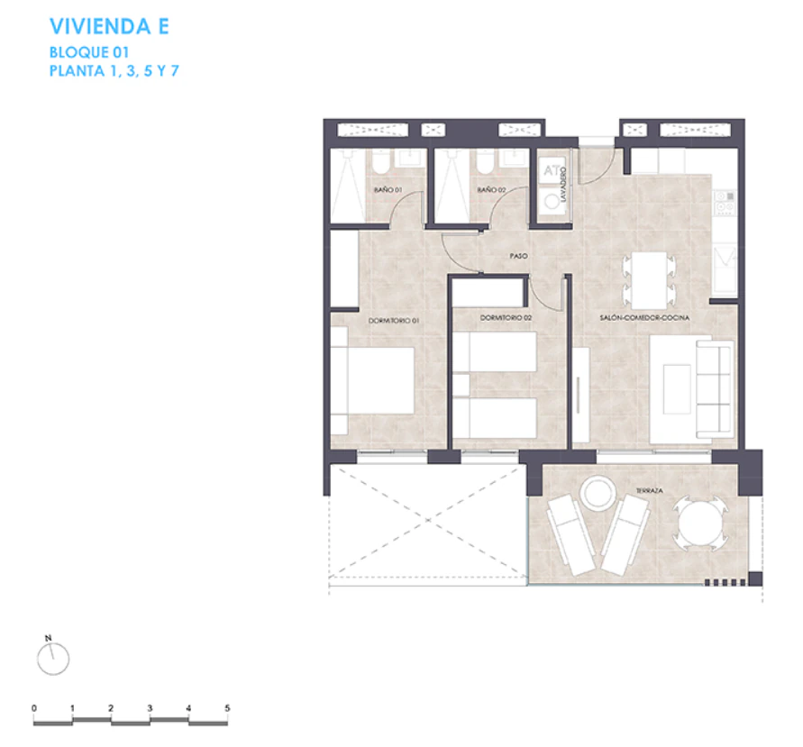 Apartamento Moderno en la Séptima Planta – Obra Nueva en Calpe