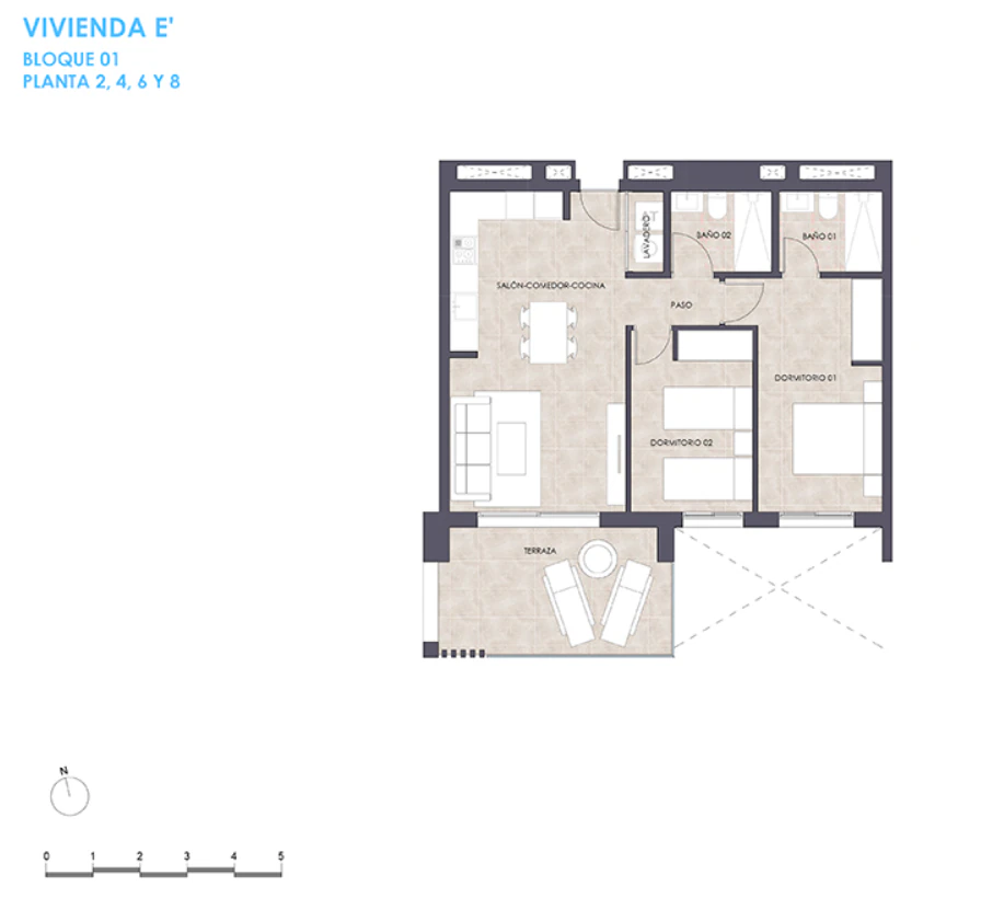 Apartamento Moderno en la Sexta Planta – Obra Nueva en Calpe
