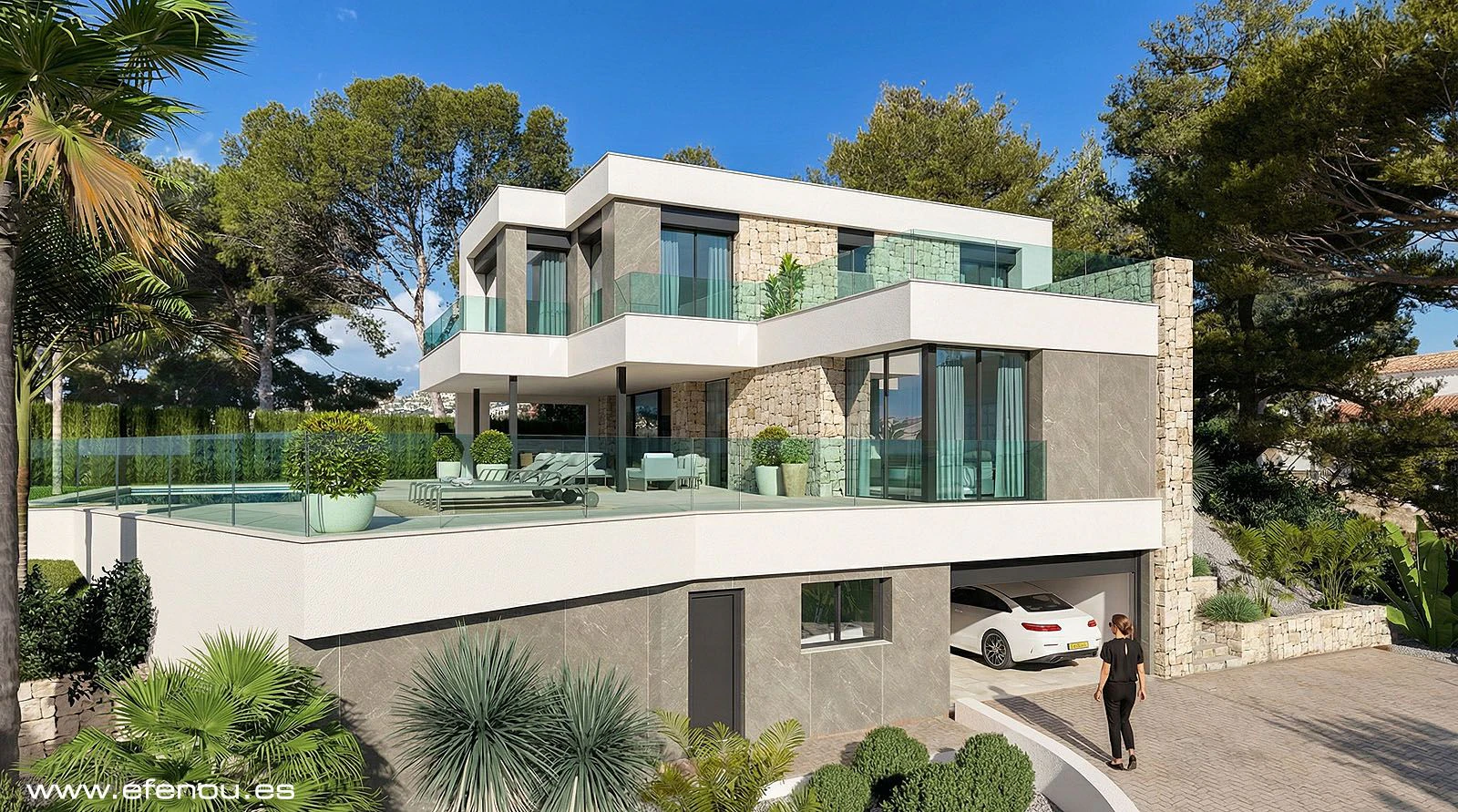 Villa Aurea – Villa Moderna de lujo obra nueva en Moraira, Costa Blanca - Imagen 5