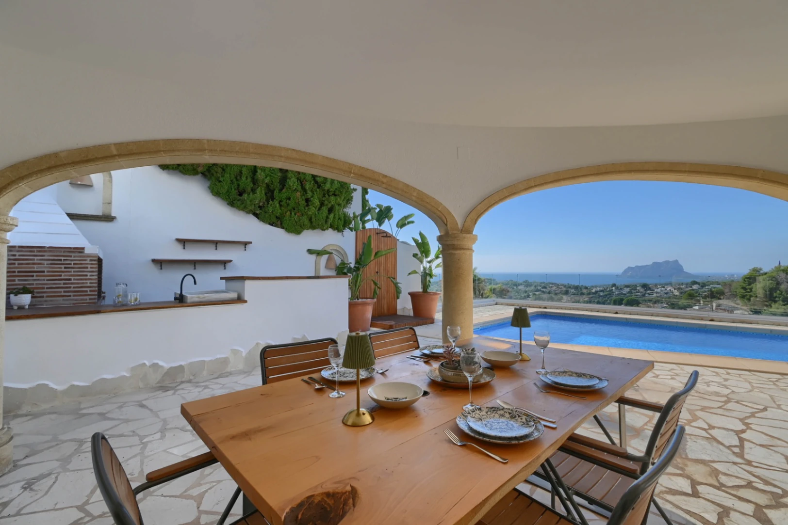 . DOS VILLAS +  APARTAMENTO DE INVITADOS . MORAIRA. VISTAS AL MAR