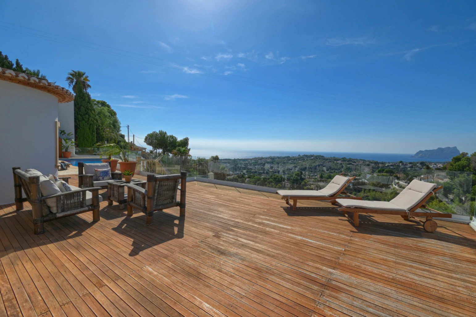 . DOS VILLAS +  APARTAMENTO DE INVITADOS . MORAIRA. VISTAS AL MAR