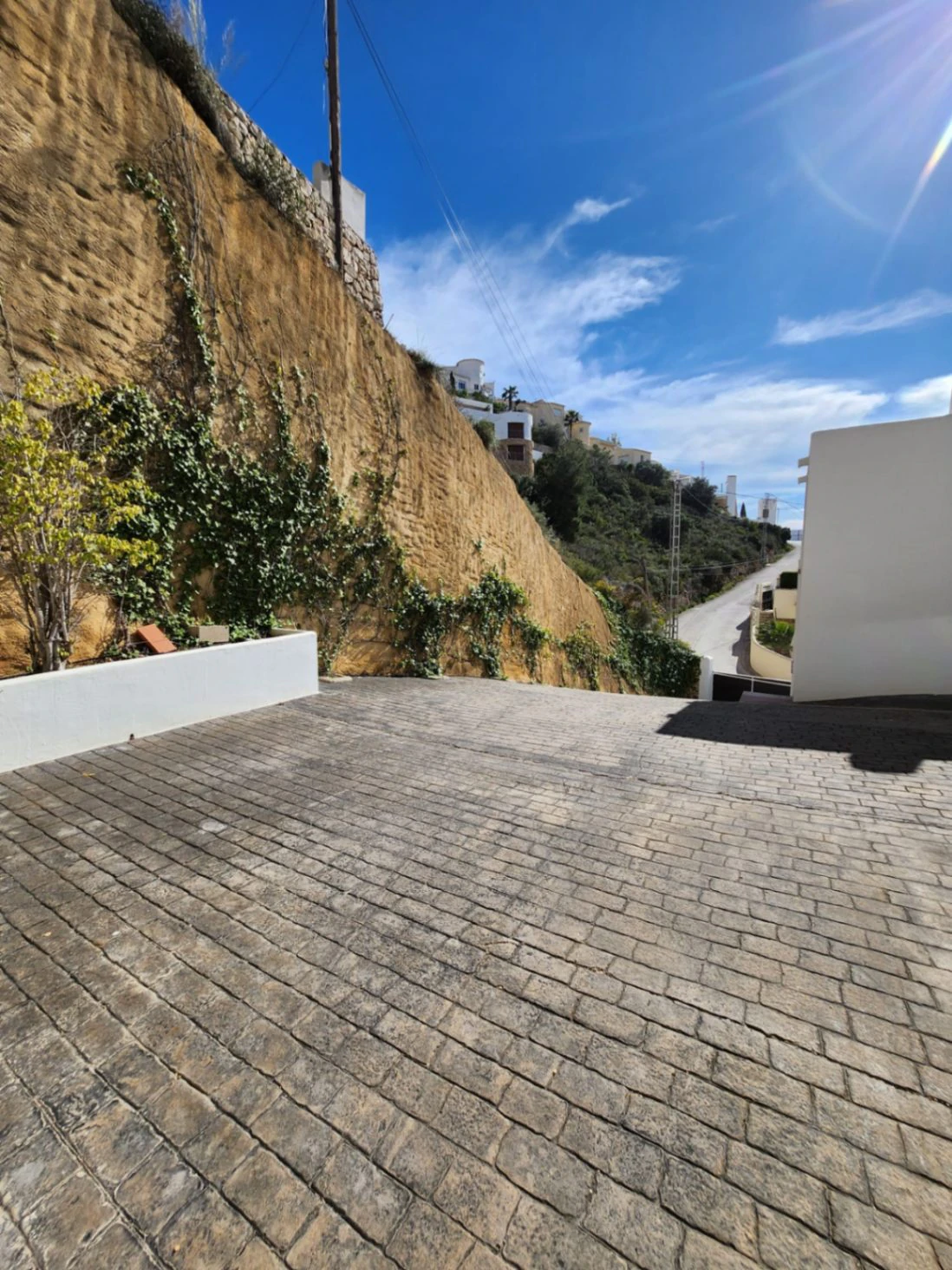 Villa Ibicenca con vistas al mar en Moraira El Portet Costa Blanca