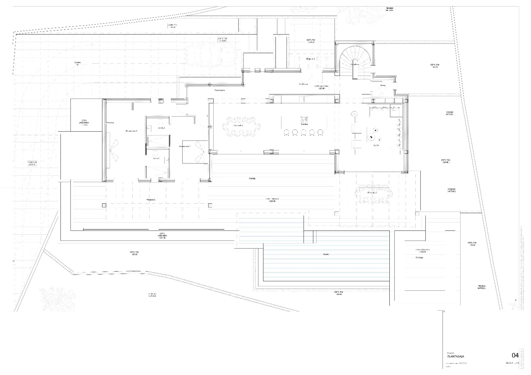 Proyecto: Villa ibicenca con vistas al mar en venta en Benissa