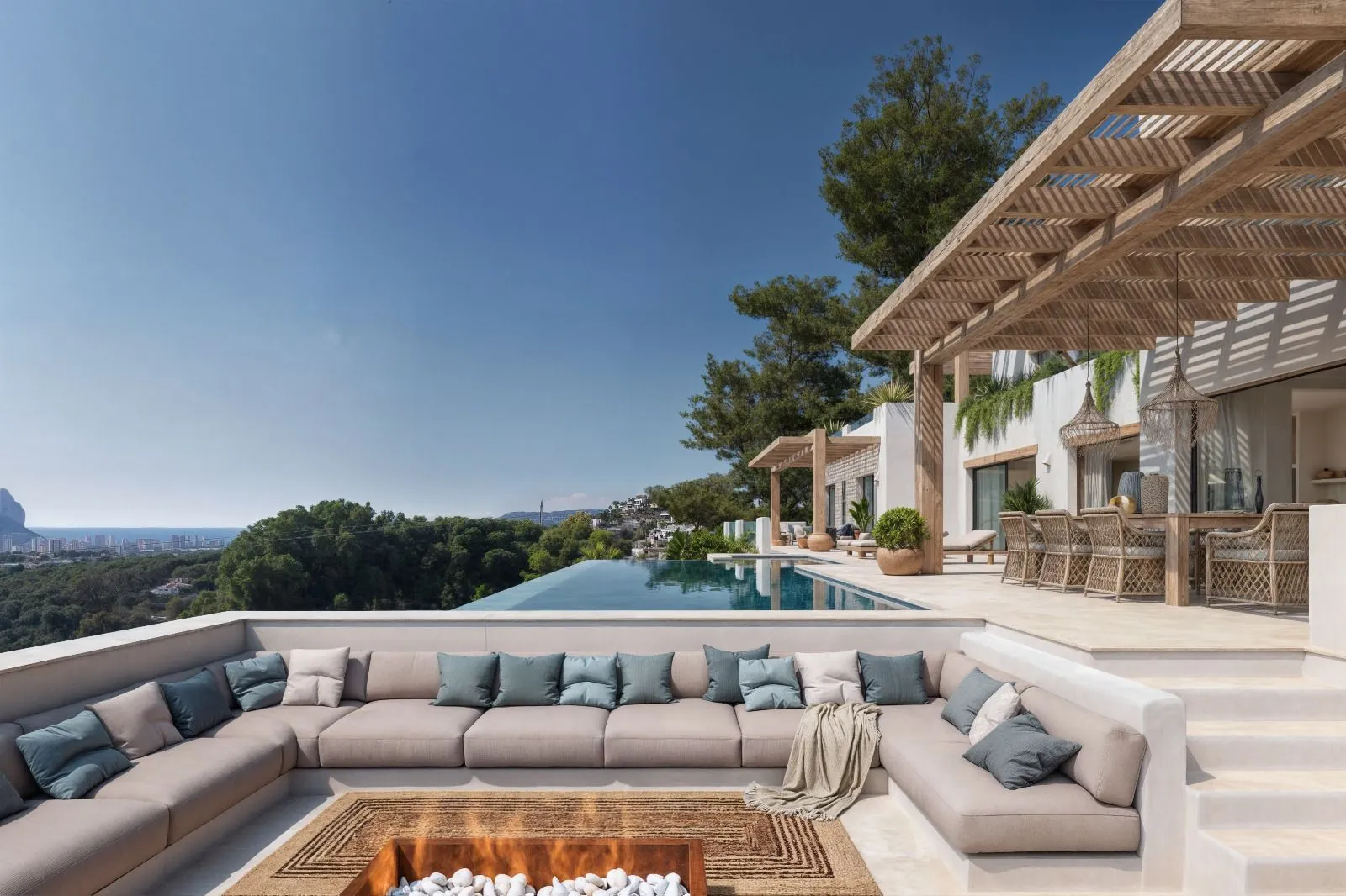 Proyecto: Villa ibicenca con vistas al mar en venta en Benissa